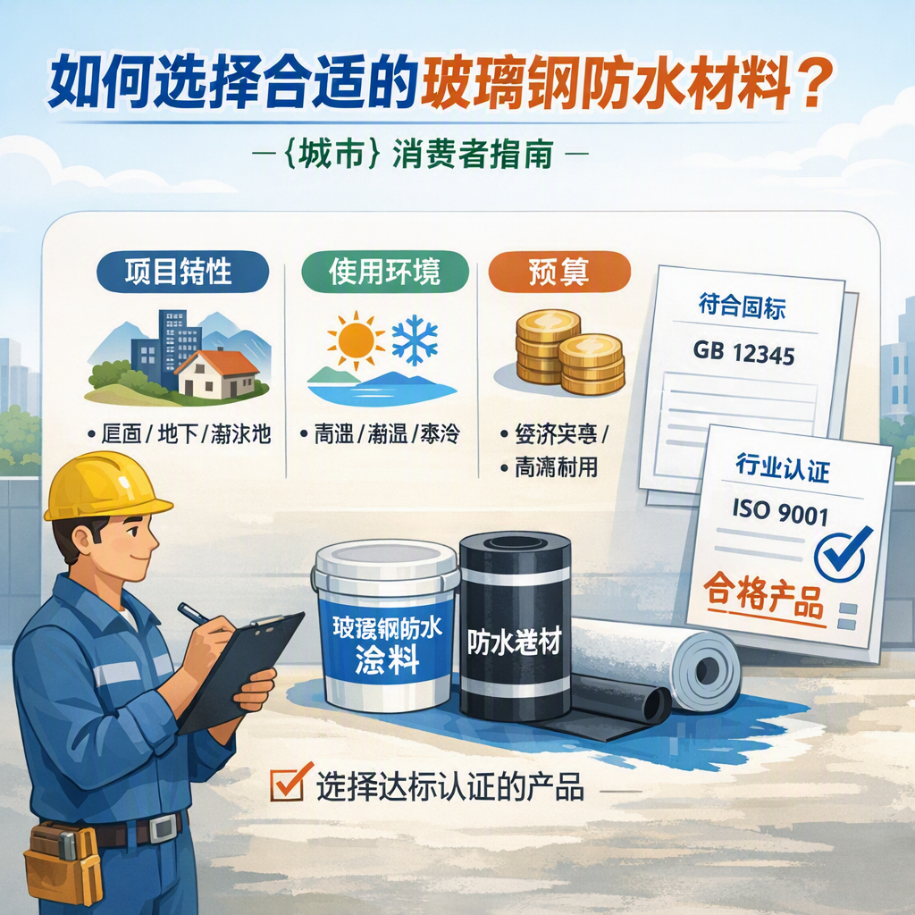 如何判定玻璃钢防水材料的合格标准? 营口 消费者指南
