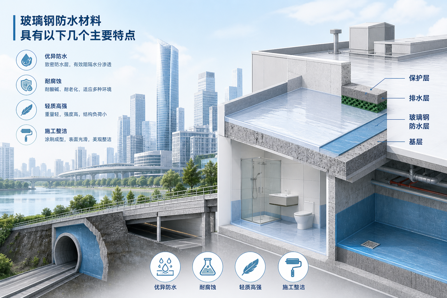2023年玻璃钢防水材料市场趋势分析,关注 营口 发展
